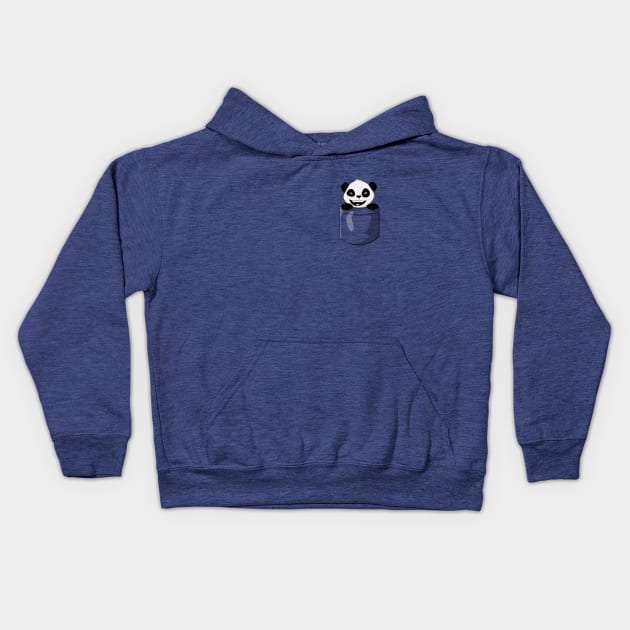 A Panda in your pocket! Kids Hoodie by farai